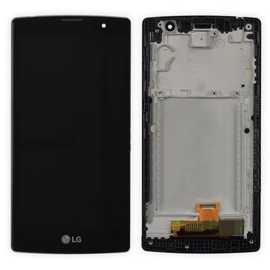 Дисплей для LG H500 Magna Y90, H502 Magna Y90 с рамкой черный 02951 фото