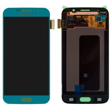Дисплей для Samsung G920 Galaxy S6 блакитний (GH97-17260D) Оригінал 02681 фото