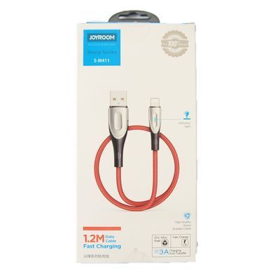 Кабель Joyroom Sharp S-M411 Type-C 1.2m 3A Red 15610 фото