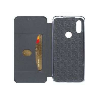 Чехол-книжка Premium Case под кожу Xiaomi Redmi 7 синий 19403 фото