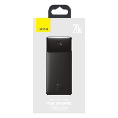 Внешний аккумулятор (Повербанк) Powerbank Baseus Bipow Digital Display 20000mAh 20W ( PPDML-M01 ) черный 26755 фото