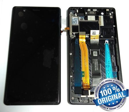 Дисплей для Nokia 3 DualSim з рамкою чорний type A (20NE1BW0001) Оригінал 07550 фото