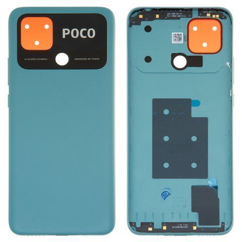 Задняя крышка для Xiaomi Poco C40 зеленая 12323 фото