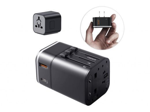 Сетевое зарядное устройство Baseus Removable 2in1 Universal Travel Adapter PPS Type-C + USB (TZPPS-01) черный 20367 фото