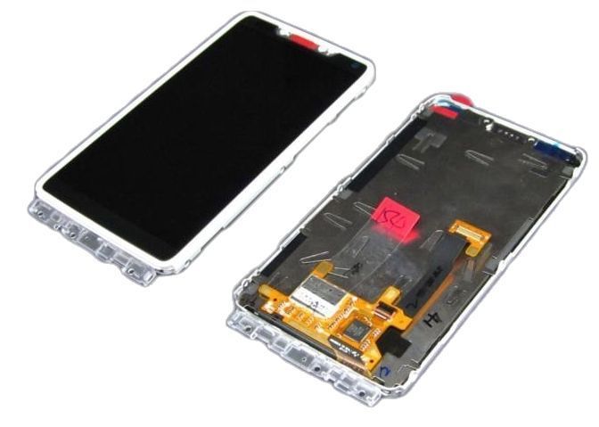 Дисплей для Motorola XT890 Razr i з рамкою білий 04620 фото