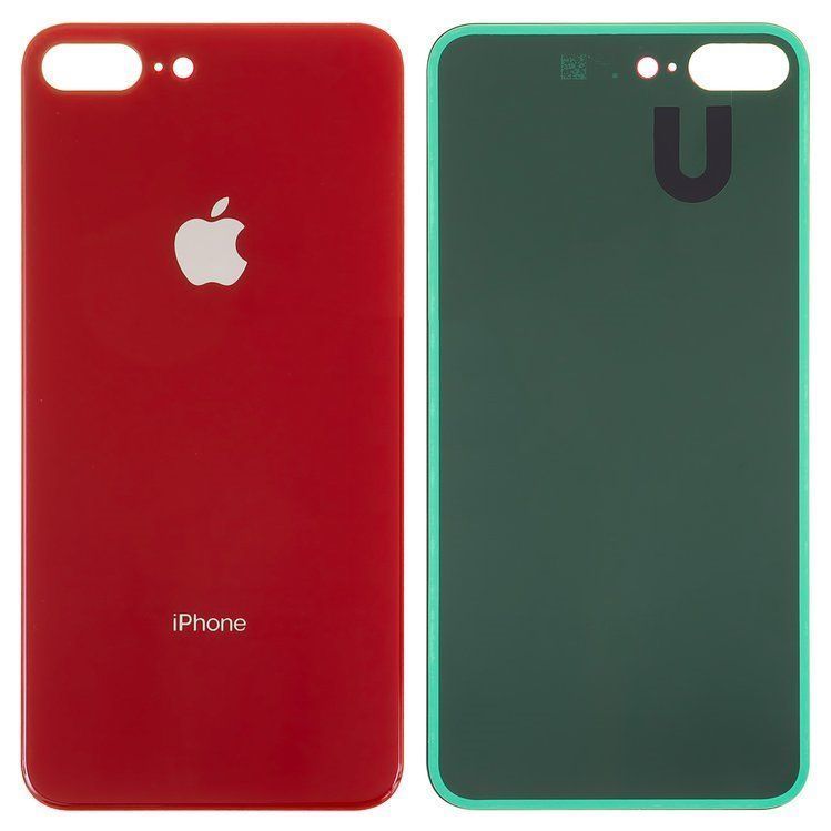 Задняя крышка для Apple iPhone 8 Plus красная, в комплекте стекло камеры, Оригинал Китай 24355 фото