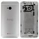 Задняя крышка для HTC One M7 801n серебристая 07107 фото
