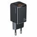 Сетевое зарядное устройство Usams US-CC144 T43 33w Dual Ports GaN Mini Fast 1A+1C Charger (EU) Black 26709 фото 1