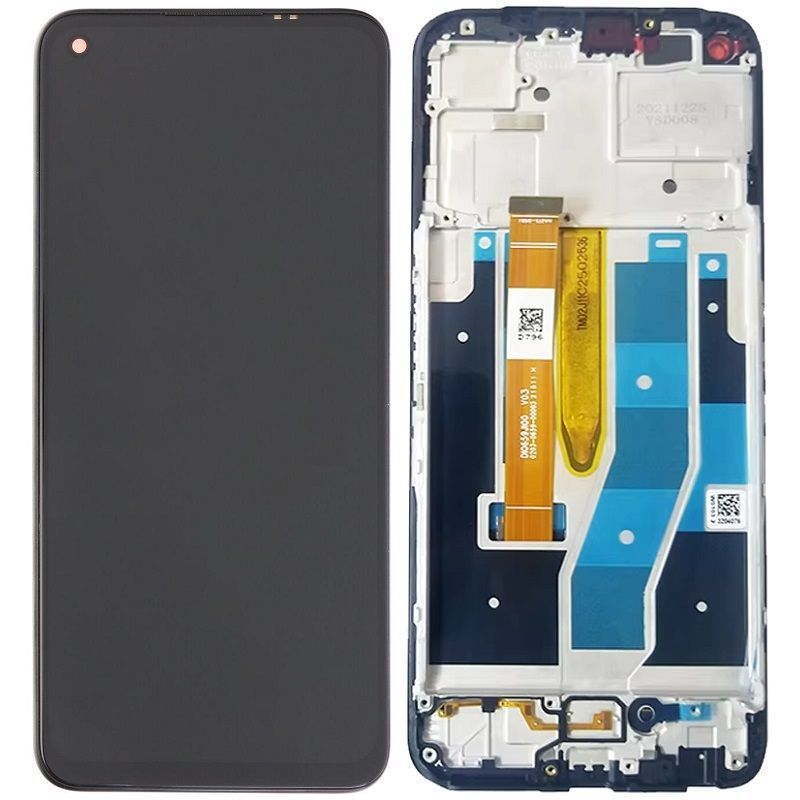 Дисплей для Realme 9 5G RMX3474, Realme 9 Pro с рамкой черный 31102 фото