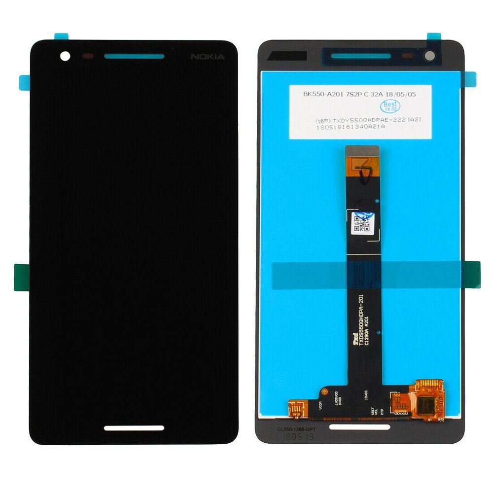 Дисплей для Nokia 2.1 TA-1080, TA-1084, TA-1086, TA-1092, TA-1093 черный Оригинал Китай 15287 фото