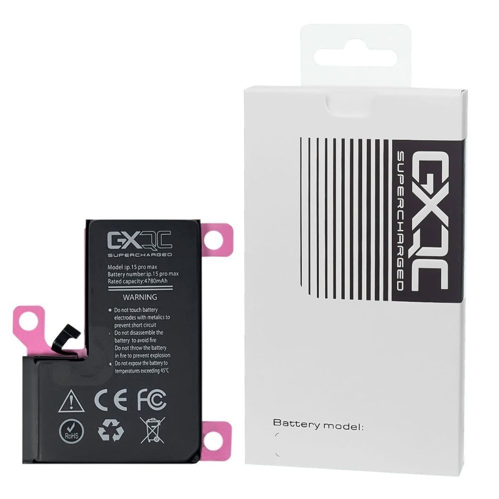Аккумулятор GXQC Supercharged для Apple iPhone 15 Pro Max усиленный 4780 mAh 33110 фото