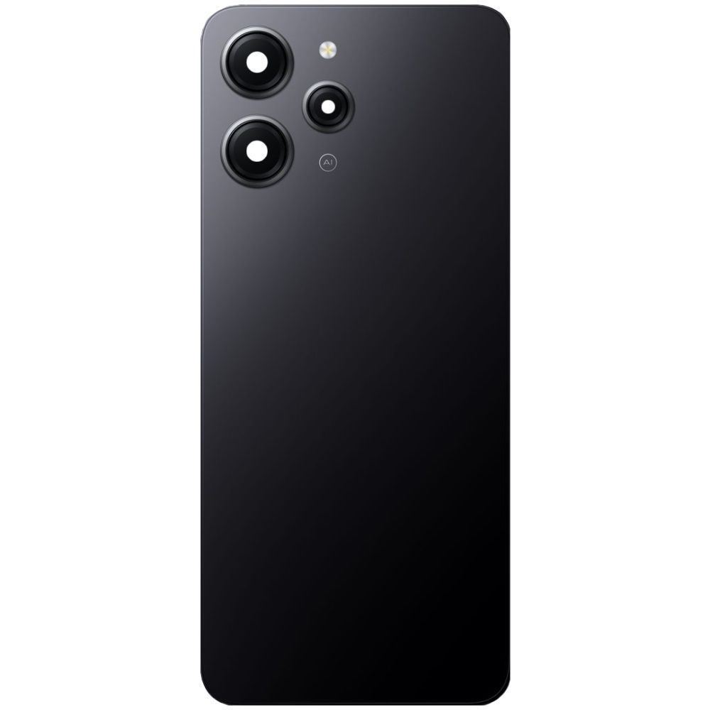 Задня кришка для Xiaomi Redmi 12 чорна, Midnight Black зі склом камери Оригінал Китай 31190 фото