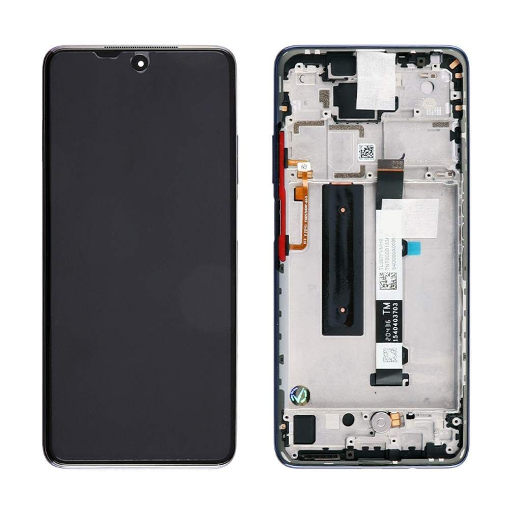 Дисплей для Xiaomi Mi 10T Lite, Redmi Note 9 Pro 5G с рамкой синий Хайкопия 27551 фото