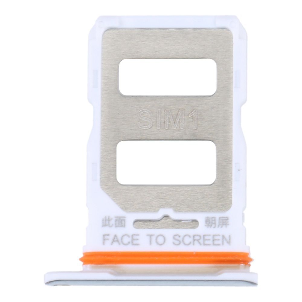 Держатель Sim-карты Xiaomi 12T, Xiaomi 12T Pro, Redmi K50 Ultra серебристый, на две Sim карты 31703 фото