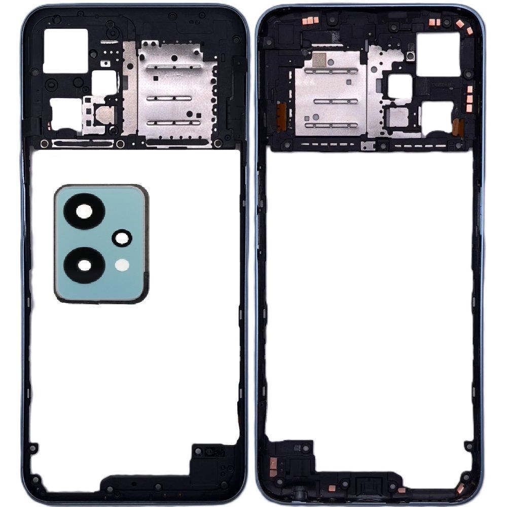 Рамка корпусу OnePlus Nord CE 2 Lite 5G блакитна, Blue Tide зі склом камери 33613 фото