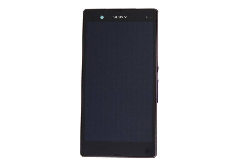 Дисплей Sony C6602, C6603, C6606 Xperia Z черный и с рамкой фиолетового цвета 08751 фото
