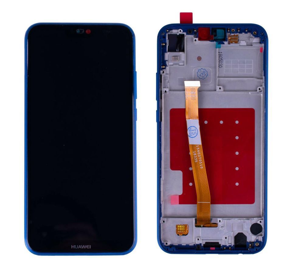 Дисплей для Huawei P20 Lite Dual Sim (ANE-L21, ANE-LX1), Nova 3e с рамкой синий Хайкопия 27334 фото
