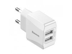 Сетевое зарядное устройство Baseus Mini Dual-U Charger 2xUSB 2.1A (CCALL-MN02) 17999 фото