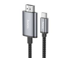 Кабель Hoco UA27 Type-C to HD TV 2m metal gray 29064 фото