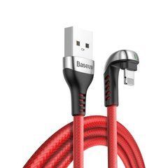 Кабель Baseus Green U-shaped Lightning Cable 2.4A (1m) Red (CALUX-A09) 18062 фото