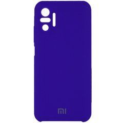 Чехол силиконовый Silicone Case для Xiaomi Redmi Note 10 Pro (2020) Fluorescent Blue 23882 фото