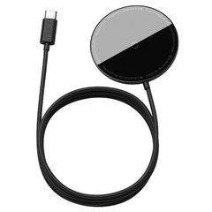 Беспроводное зарядное устройство Baseus Simple Mini Magnetic Wireless Charger(suit for IP12 with Type-C cable 1.5m) Black (WXJK-F01) 28659 фото