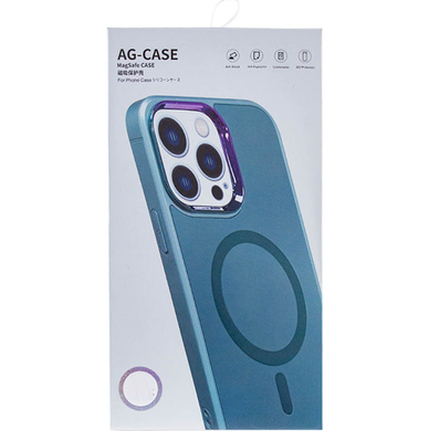 Чохол скляний матовий AG glass sapphire MagSafe для Apple iPhone 14 Pro Max зелений 27696 фото