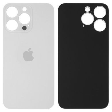 Задня кришка для Apple iPhone 13 Pro біла, з великими отворами для камери 32565 фото