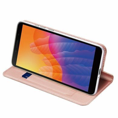 Чехол-книжка Premium Case под кожу Huawei Y5P (2020) золотой 18165 фото