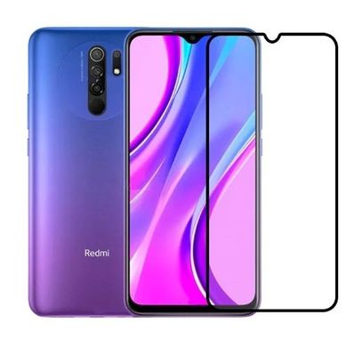 3D Защитное стекло для Xiaomi Redmi 9, Redmi 9 Prime, Redmi 9T, Poco M2, Poco M3 черный 18182 фото