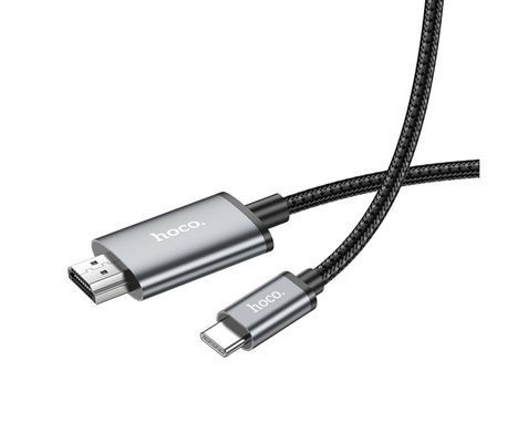 Кабель Hoco UA27 Type-C to HD TV 2m metal gray 29064 фото