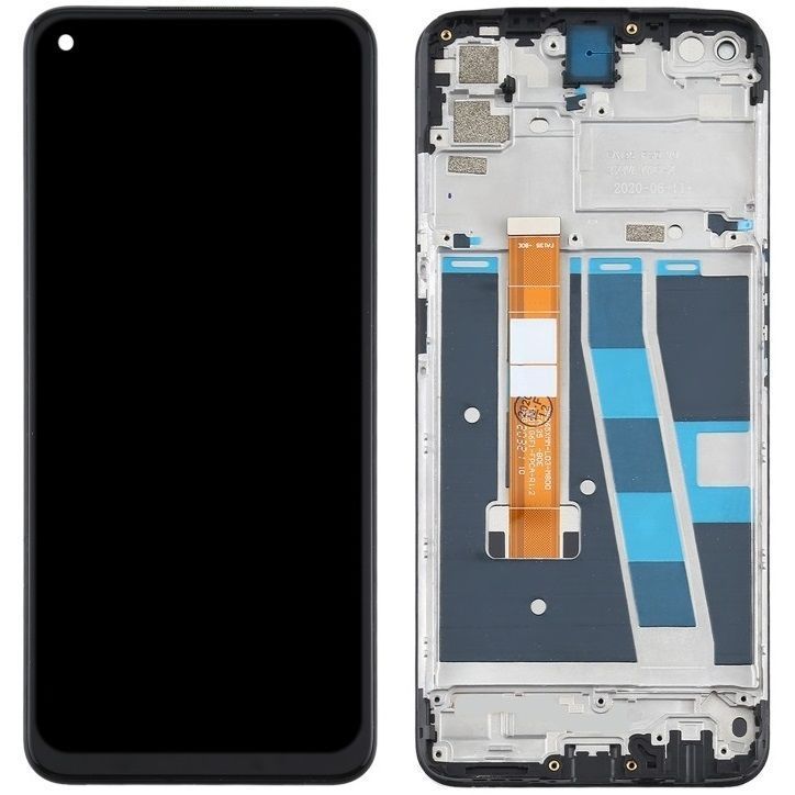 Дисплей для Oppo A72, A92 с рамкой черный 31038 фото