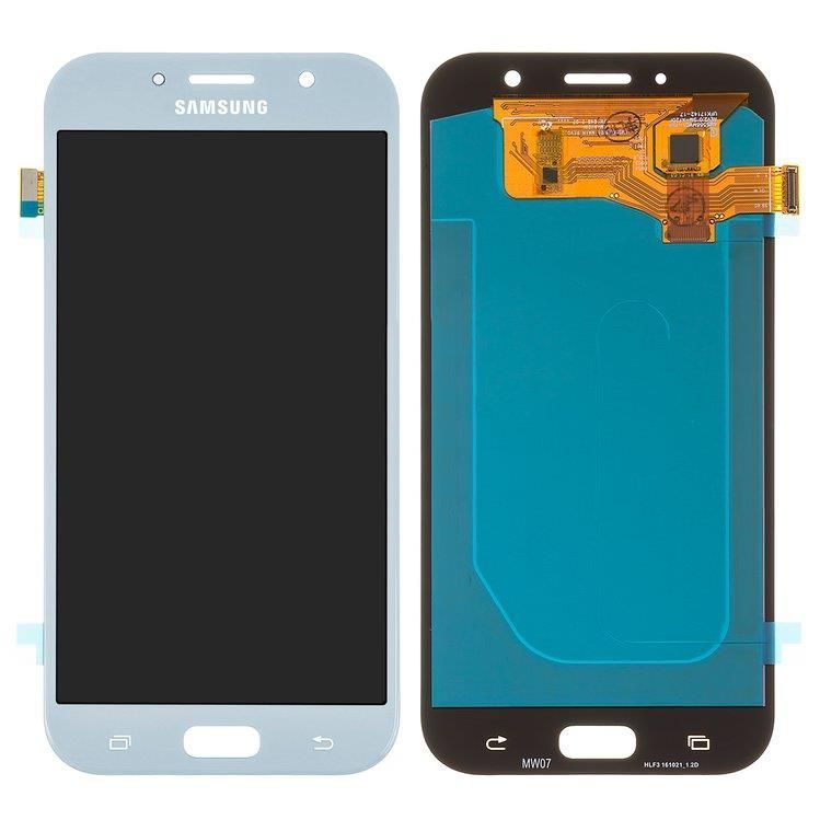 Дисплей для Samsung A720 Galaxy A7 (2017) голубой Blue Mist, OLED 15493 фото