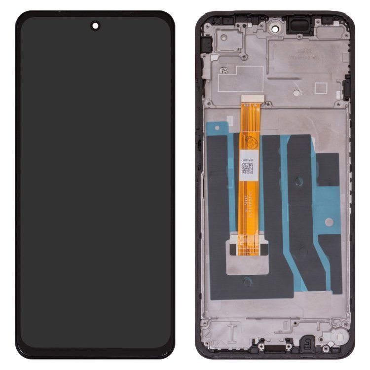 Дисплей для Realme C75 RMX3941 с рамкой черный 30986 фото