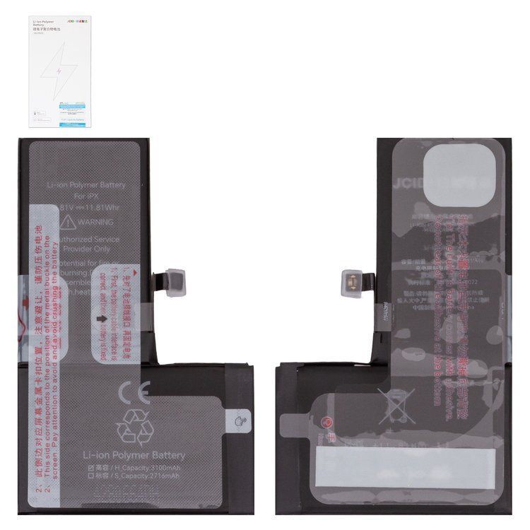 Аккумулятор JCID для Apple iPhone X 3100mAh повышенная емкость 33765 фото