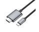 Кабель Hoco UA27 Type-C to HD TV 2m metal gray 29064 фото 4