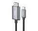 Кабель Hoco UA27 Type-C to HD TV 2m metal gray 29064 фото 1