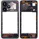Рамка корпусу Infinix Hot 30i, Infinix Hot 30i NFC X669, X669C, X669D чорна, Mirror Black зі склом камери 33561 фото