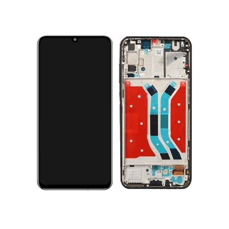 Дисплей для Huawei Y8P 2020, Huawei P Smart S AQM-LX1 з рамкою чорний TFT, без сканера відбитка пальця 27114 фото