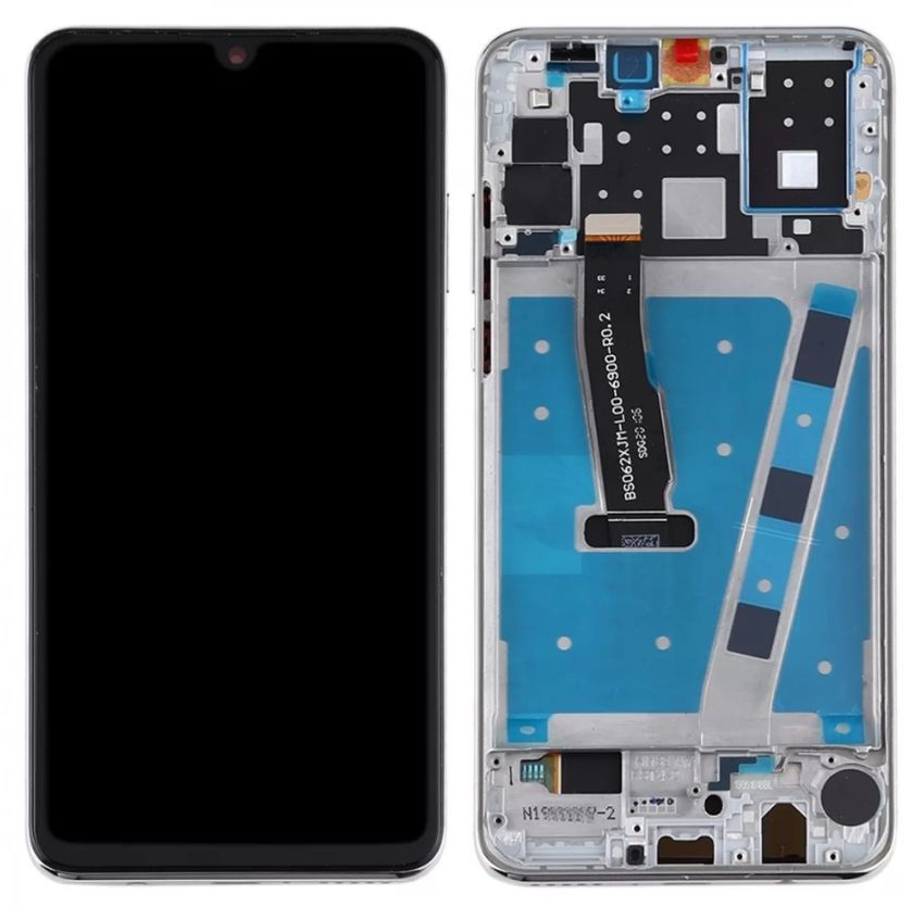 Дисплей для Huawei P20 Lite 2019 JNY-L21A JNY-LX1, Nova 5i, Nova 6 SE, Nova 7i с рамкой серебристый 22961 фото