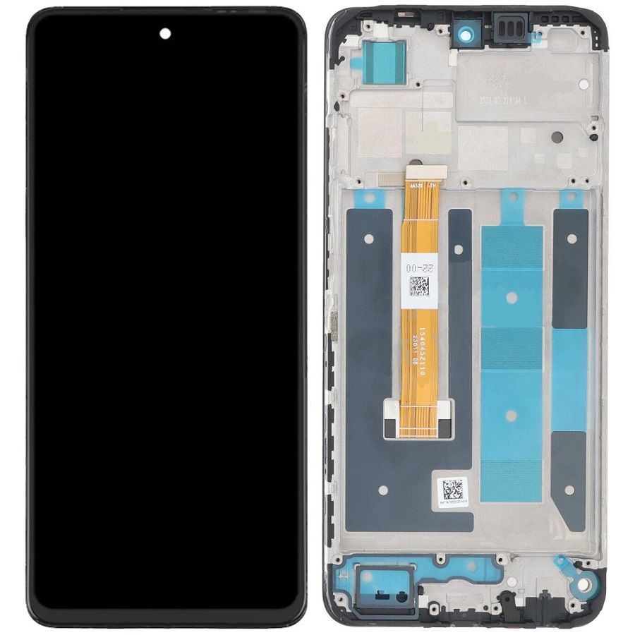 Дисплей для Realme C55 RMX3710 з рамкою чорний Оригінал Китай 30263 фото
