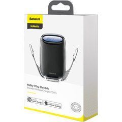 Автотримач з безпровідною зарядкою Baseus Wireless Charger Milky Way Electric Bracket (WXHW02-0S) сріблястий 20282 фото