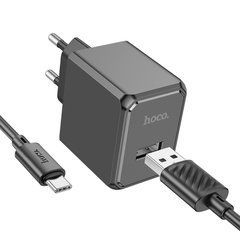 Сетевое зарядное устройство Hoco CS11A Ocean Type-C черный 32510 фото
