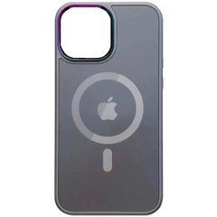 Чохол скляний матовий AG glass sapphire MagSafe для Apple iPhone 14 Pro Max сірий 27697 фото