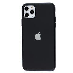 Чехол силиконовый для Apple iPhone 11 Pro Max матовый (TPU) Black 26594 фото