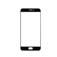 Переднее стекло Meizu Pro 6 черное 05239 фото
