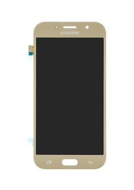 Дисплей для Samsung A720 Galaxy A7 (2017) золотой Gold Sand, OLED 15494 фото