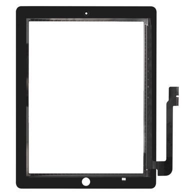 Сенсор (тачскрин) Apple iPad 3 A1403, A1416, A1430, iPad 4 A1458, A1459, A1460 черный копия высокого качества 20835 фото