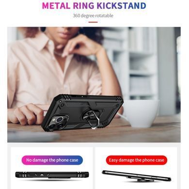 Чехол Противоударный Robot Ring для Apple iPhone 14 Pro Max черный 27586 фото