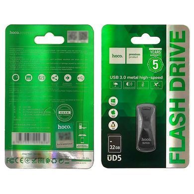 Флеш память, USB накопитель Hoco UD5 32GB USB3.0 серебристый 30314 фото